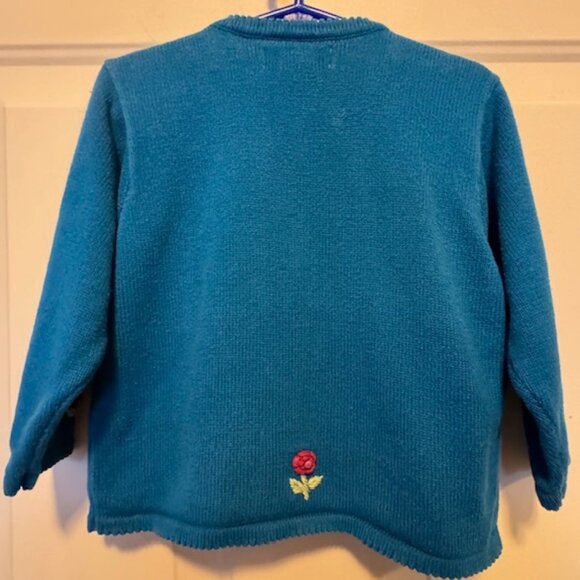 Vintage GYMBOREE Autumn Florals Sweater Leggings rainbow tag sz S 2 - 3 yrs - Picture 4 of 10